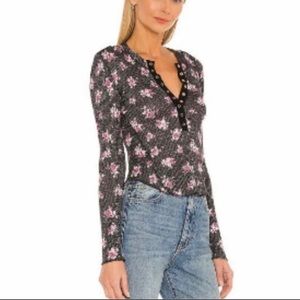 NWT Free People One Of The Girls Printed XS